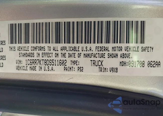 1C6RR7KT8DS511602: 42469353