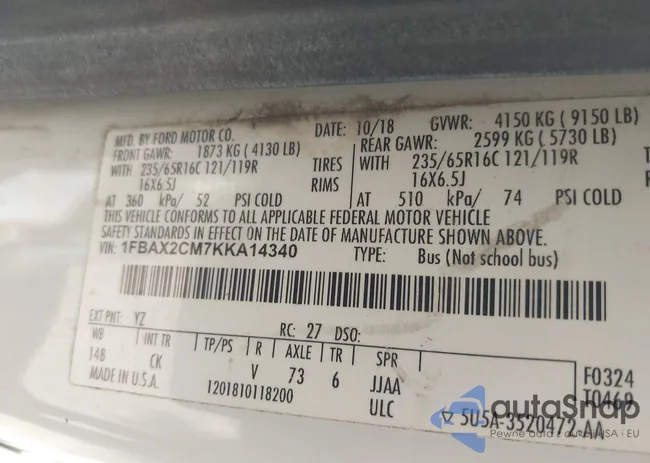 1FBAX2CM7KKA14340: 42469383