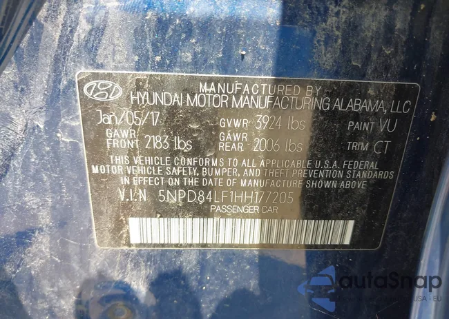 5NPD84LF1HH177205: 42470894