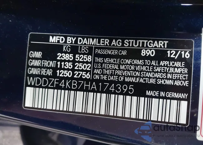 WDDZF4KB7HA174395: 42470955