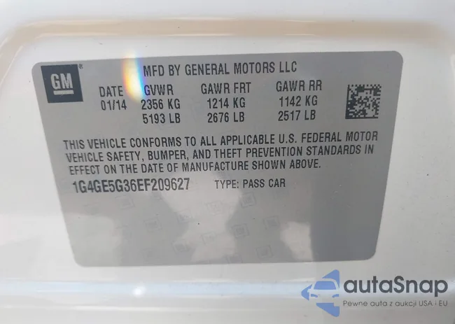 1G4GE5G36EF209627: 42471001