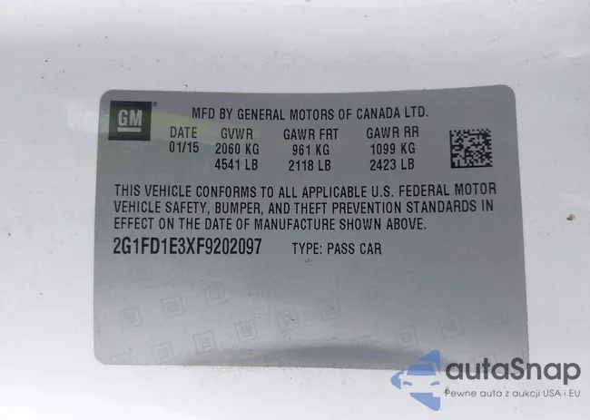 2G1FD1E3XF9202097: 42471050