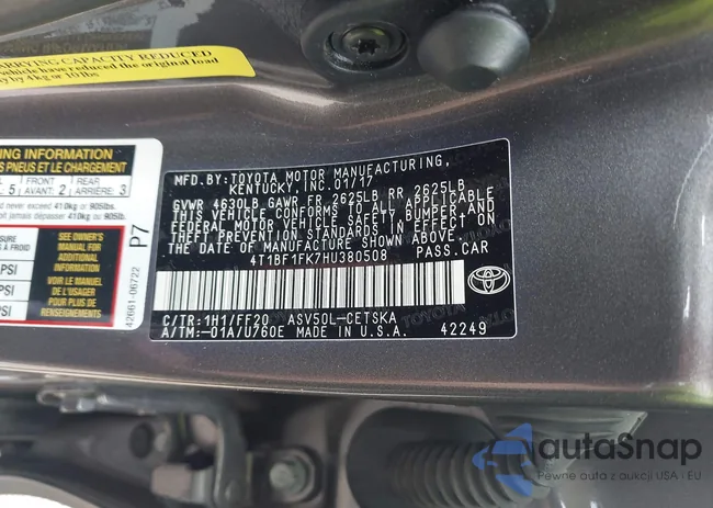 4T1BF1FK7HU380508: 42471065