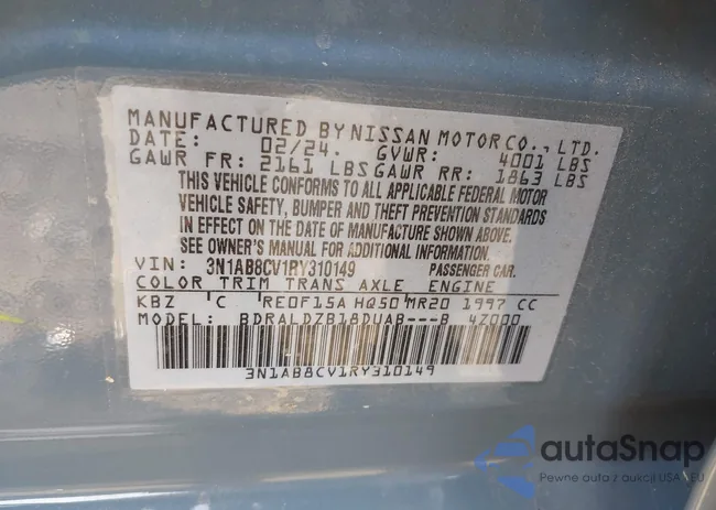 3N1AB8CV1RY310149: 42471286