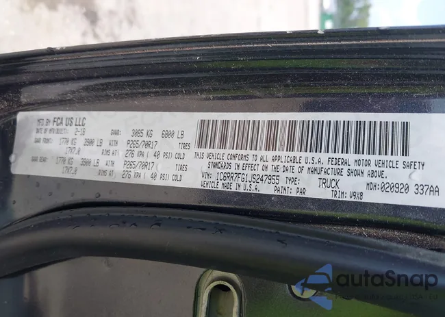 1C6RR7FG1JS247955: 42470351