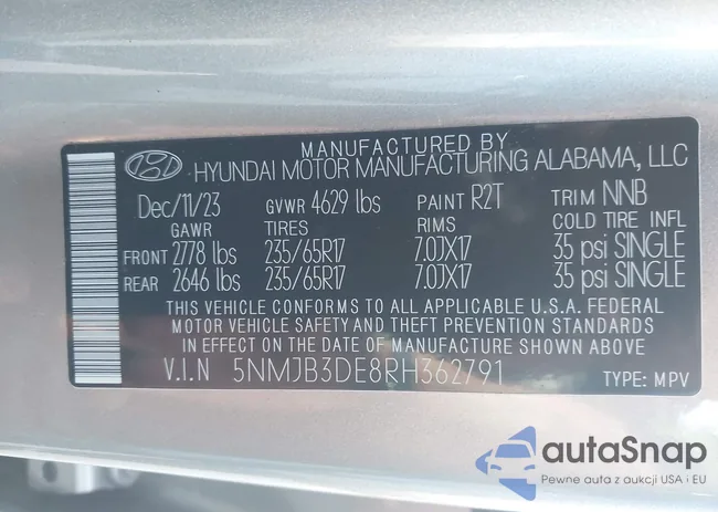 5NMJB3DE8RH362791: 42470403