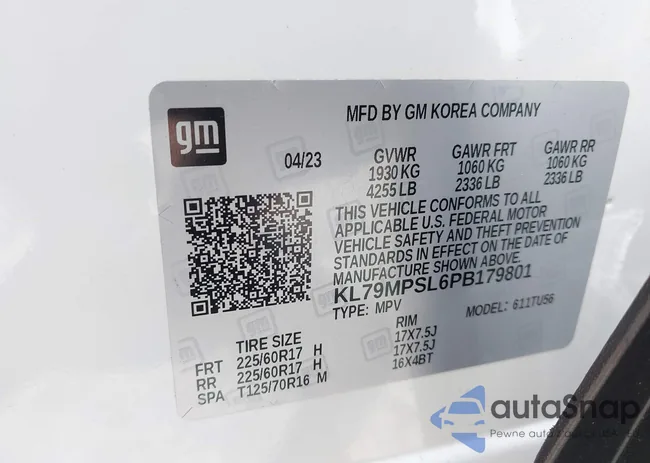 KL79MPSL6PB179801: 42470442