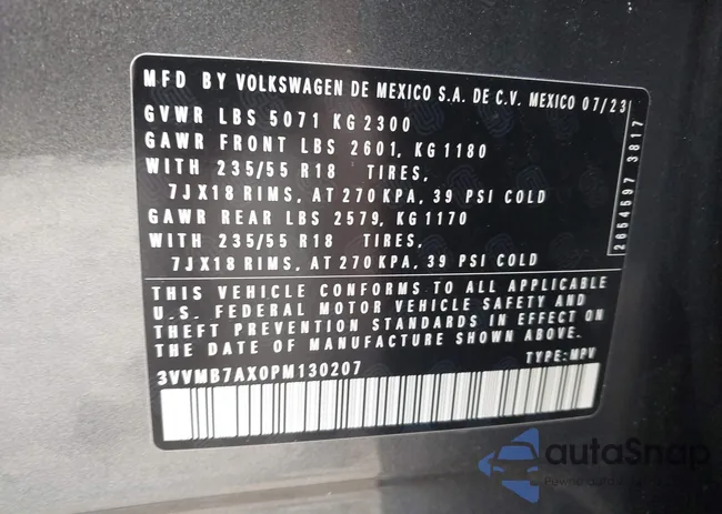 3VVMB7AX0PM130207: 42471740