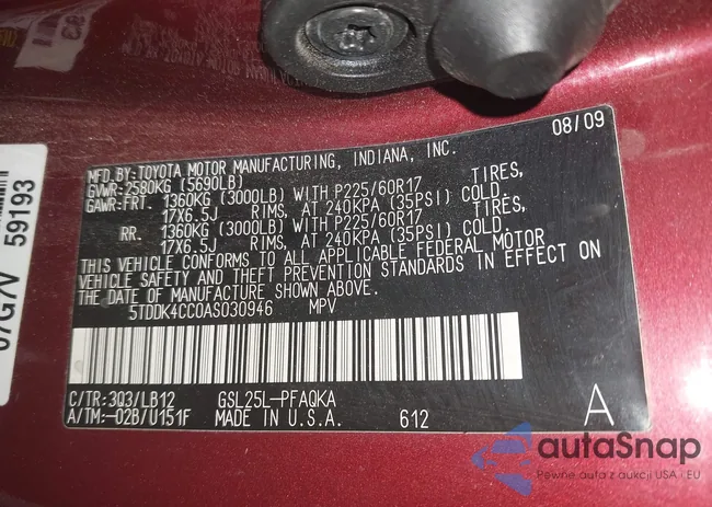 5TDDK4CC0AS030946: 42471841