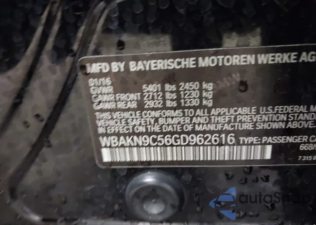 WBAKN9C56GD962616: 42472045