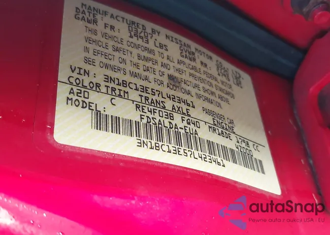 3N1BC13E57L423461: 42472066