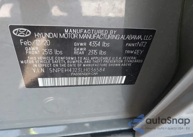 5NPEH4J23LH036584: 42472195