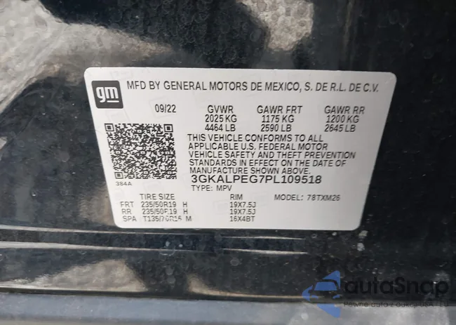 3GKALPEG7PL109518: 42472306