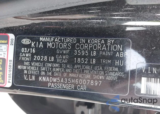 KNADM5A35H6007897: 42471428