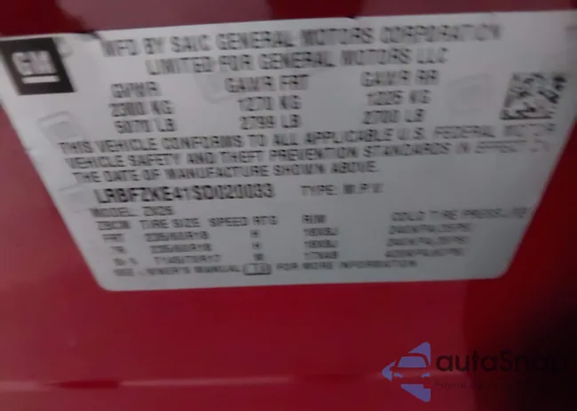 LRBFZKE41SD020033: 42472900