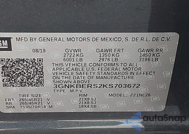 3GNKBERS2KS703672: 42472901