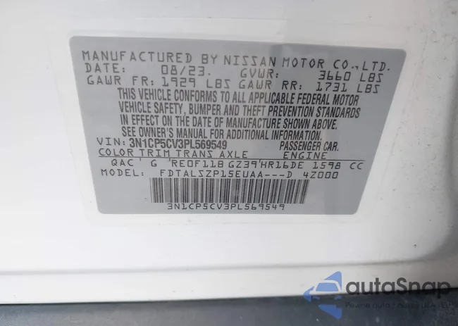 3N1CP5CV3PL569549: 42472905