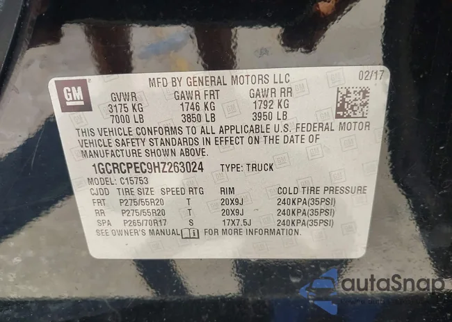 1GCRCPEC9HZ263024: 42472981