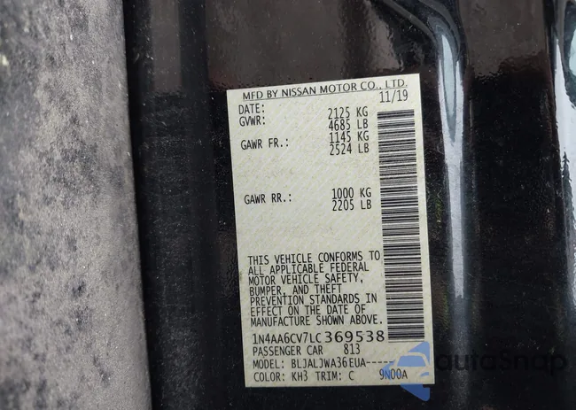 1N4AA6CV7LC369538: 42473100