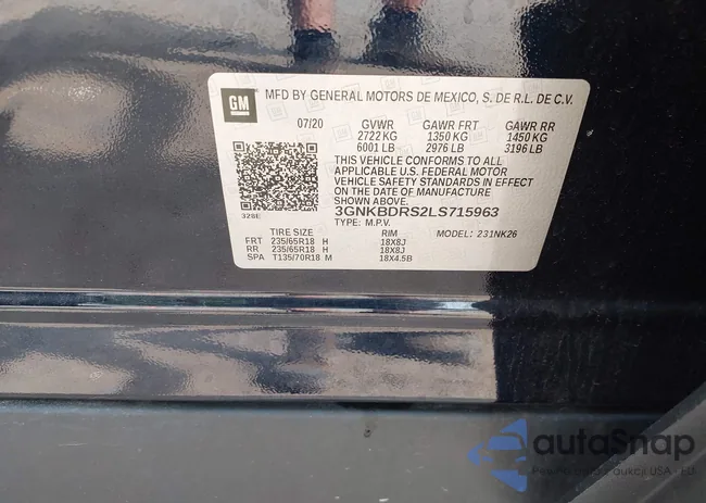 3GNKBDRS2LS715963: 42473268