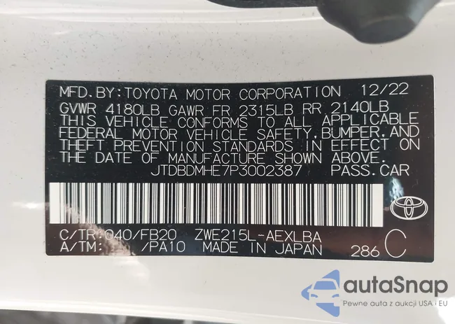 JTDBDMHE7P3002387: 42472495