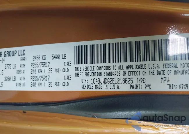 1C4BJWDG2EL218625: 42473719