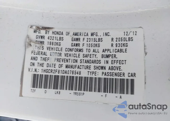 1HGCR2F81DA076548: 42473814