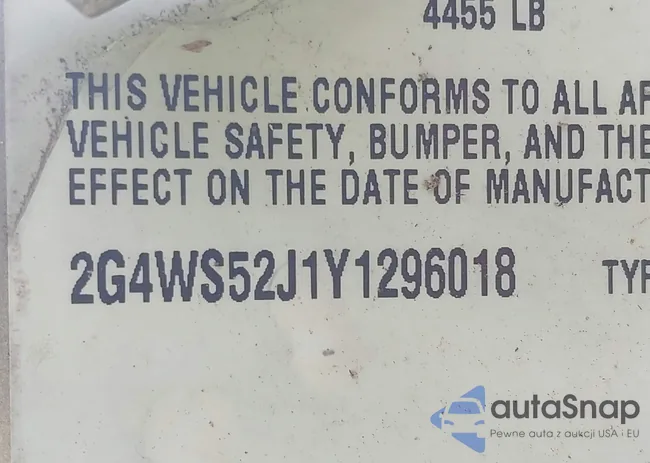 2G4WS52J1Y1296018: 42473948