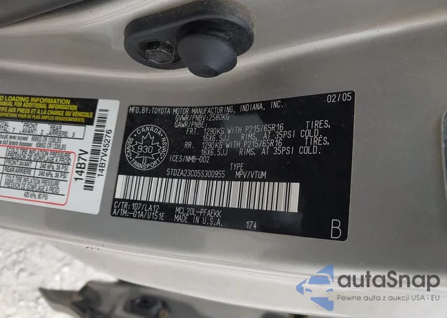 5TDZA23C05S300955: 42473950