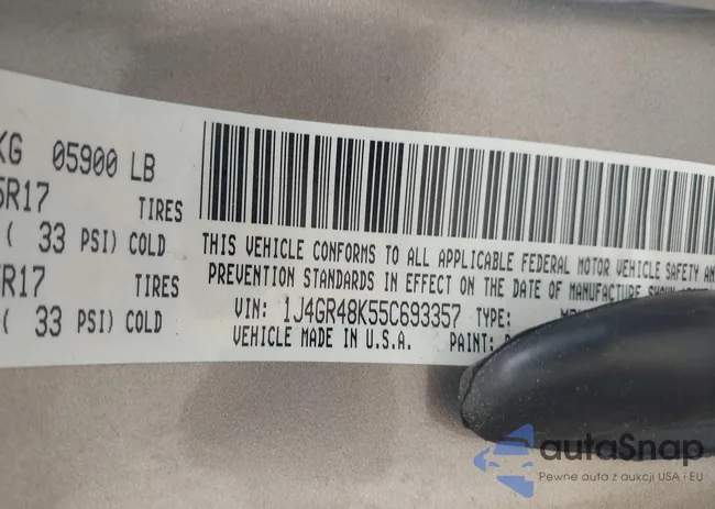 1J4GR48K55C693357: 42474019