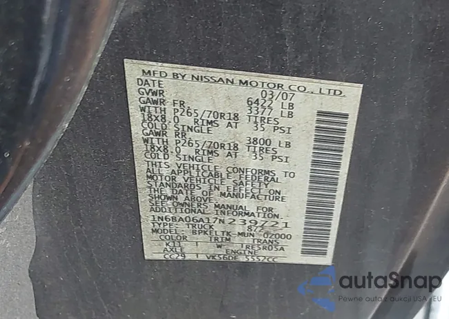 1N6BA06A17N239721: 42474033