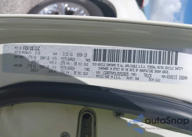 1C6RR7NM3JS252825: 42473453