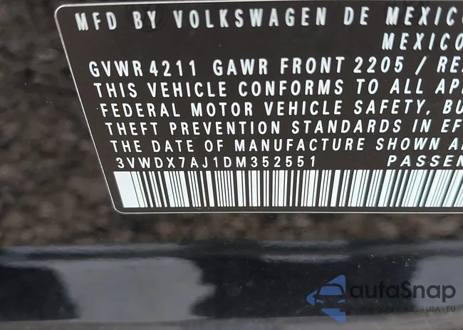 3VWDX7AJ1DM352551: 42473476