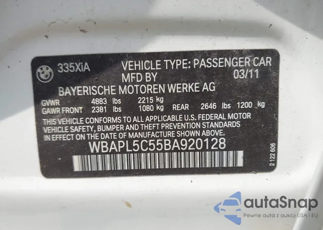 WBAPL5C55BA920128: 42473523