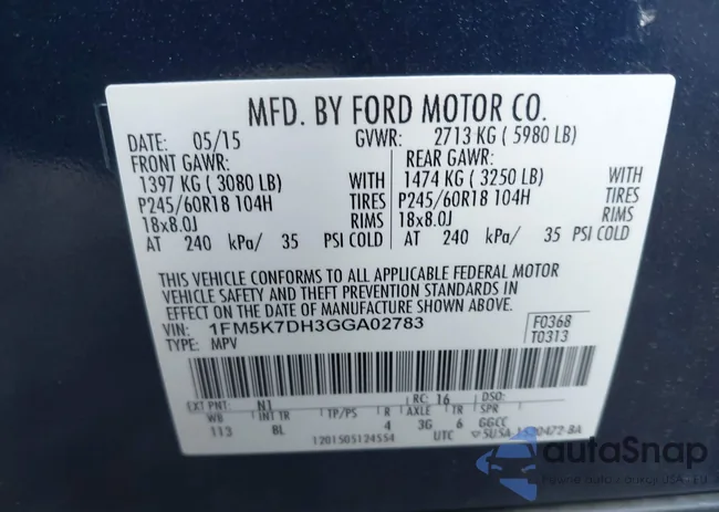 1FM5K7DH3GGA02783: 42474765