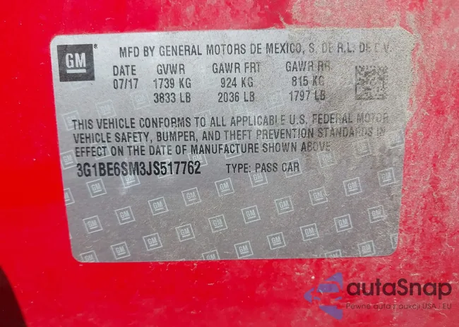 3G1BE6SM3JS517762: 42474959