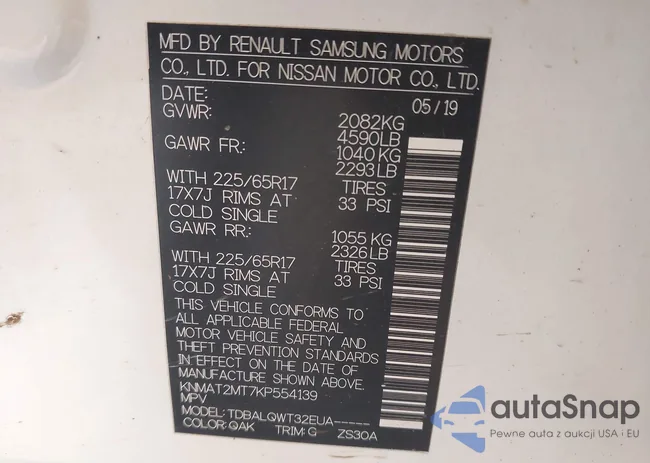 KNMAT2MT7KP554139: 42475196