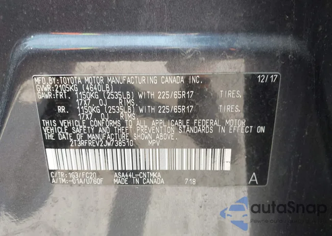 2T3RFREV2JW738510: 42474382