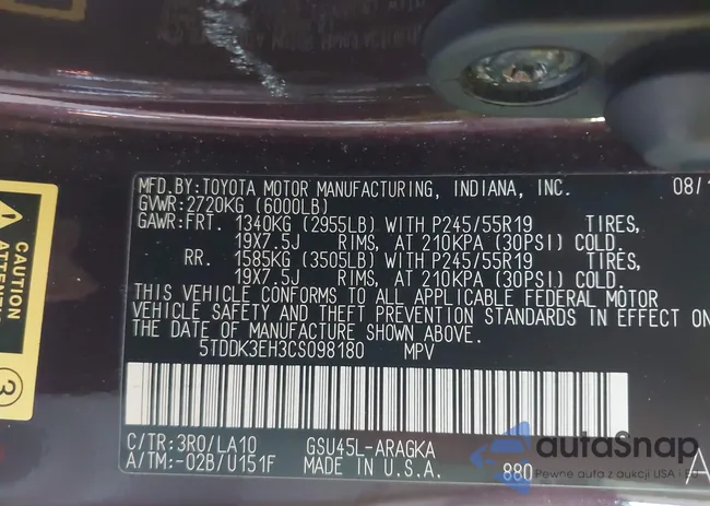 5TDDK3EH3CS098180: 42474499