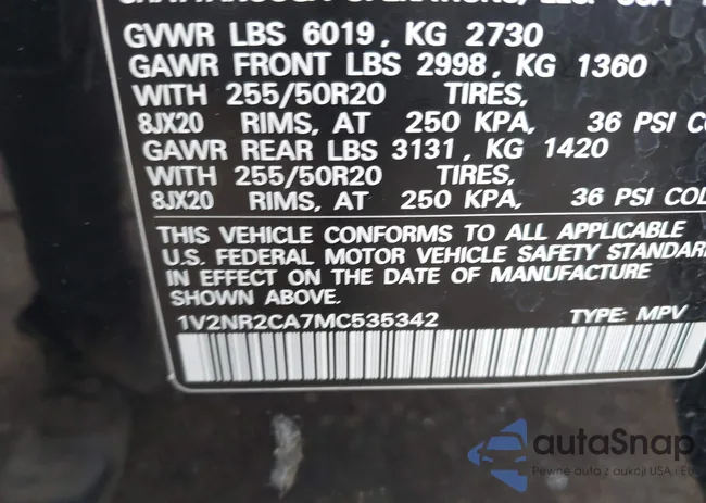 1V2NR2CA7MC535342: 42475729