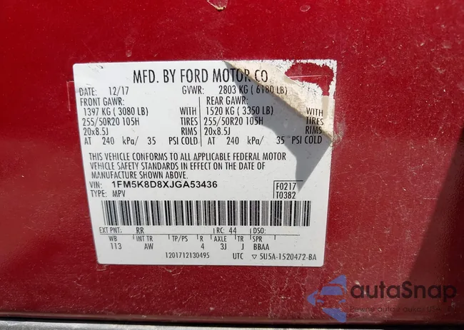 1FM5K8D8XJGA53436: 42475737