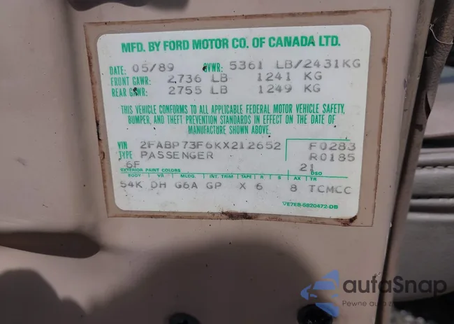 2FABP73F6KX212652: 42476116