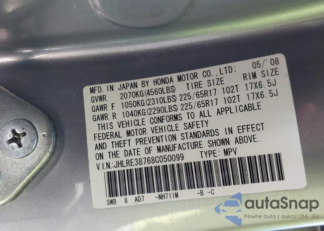 JHLRE38768C050099: 42476128