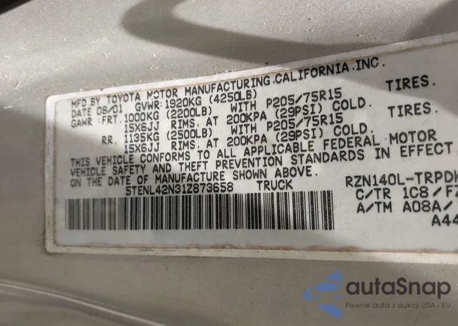 5TENL42N31Z873658: 42476133