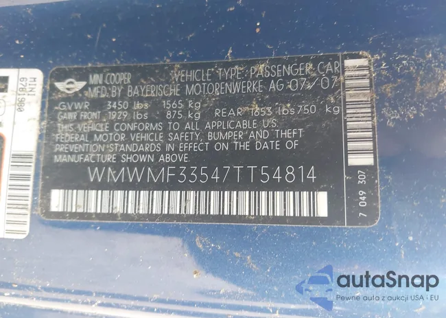 WMWMF33547TT54814: 42476308