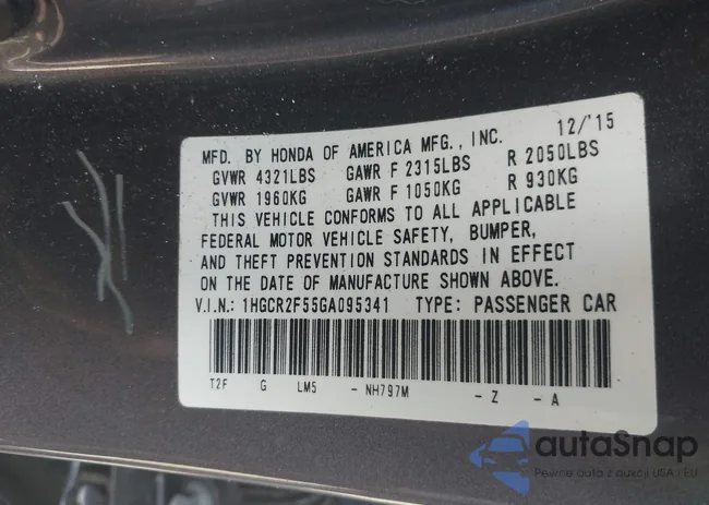 1HGCR2F55GA095341: 42475410