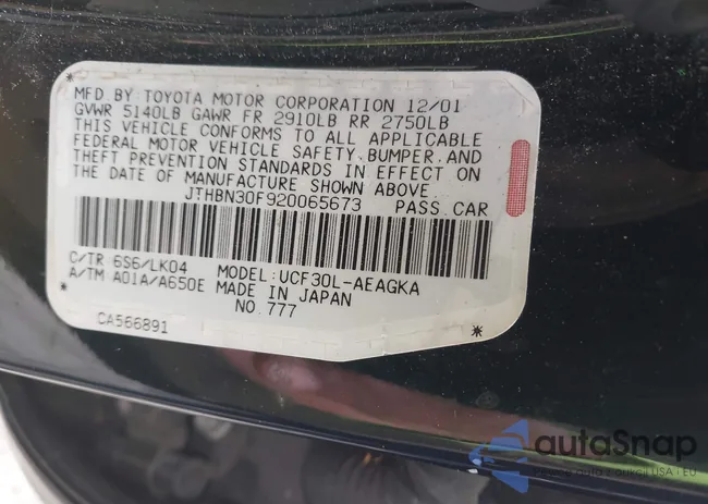 JTHBN30F920065673: 42476889