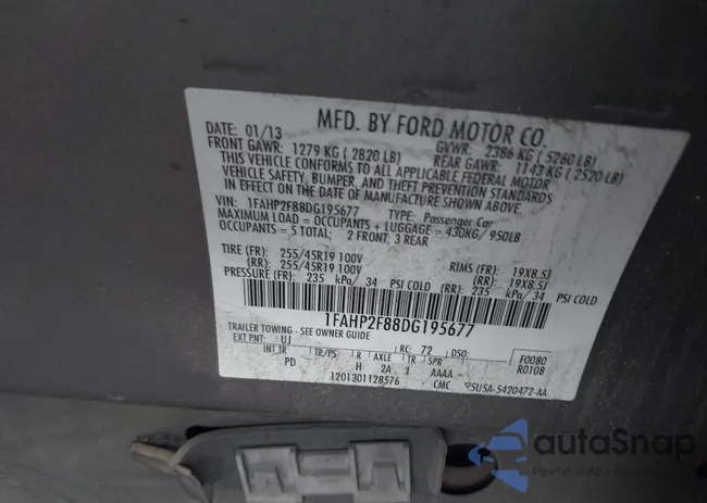 1FAHP2F88DG195677: 42476918