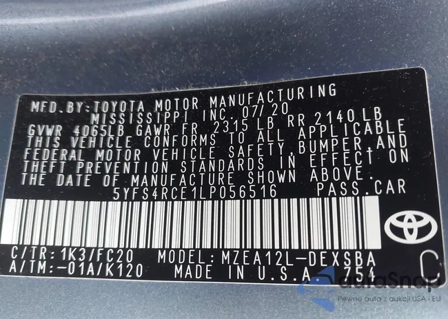 5YFS4RCE1LP056516: 42477004