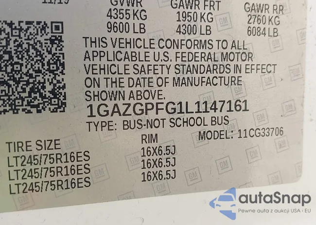 1GAZGPFG1L1147161: 42477161